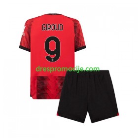 A.C. Milan Olivier Giroud 9 Dres Dječji Domaći 2023/2024 Kratkih Rukava